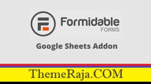 Formidable Forms Google Sheets Addon GPL Plugin