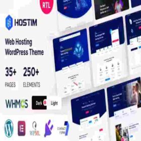 Hostim GPL Theme Web Hosting WordPress Theme with WHMCS