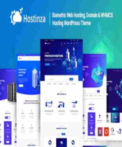 Hostinza GPL Theme – Isometric Domain & Whmcs Web Hosting WordPress Theme