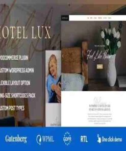 Hotel Lux GPL Theme – Resort and SPA WordPress Websites