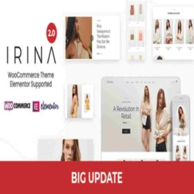 Products Update 2 8 IRINA Elementor WooCommerce Theme GPL