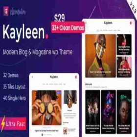Hi!, Kayleen Theme GPL – Blog & Magazine WordPress Theme