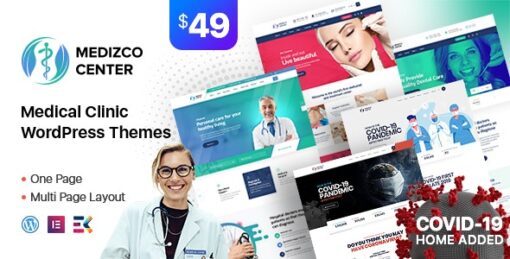 Medizco Theme GPL Medical Health & Dental Care Clinic WordPress Websites
