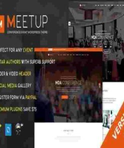 Meetup GPL Theme Conference Event WordPress Theme