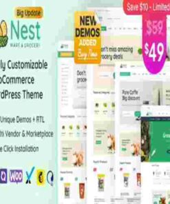 Nest Grocery Store WooCommerce WordPress Theme GPL