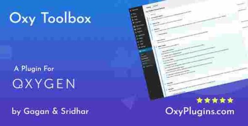Oxy Toolbox GPL Plugin – Oxygen Builder Plugin