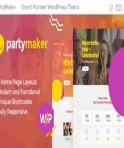 PartyMaker Theme GPL – Event Planner & Wedding Agency WordPress Theme