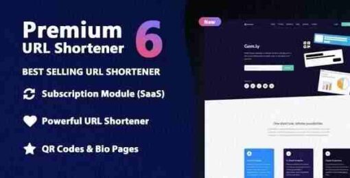 Premium URL Shortener GPL – Link Shortener, Bio Pages & QR Codes