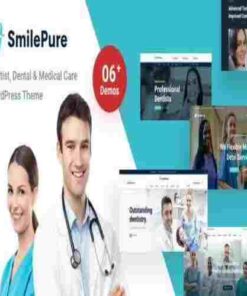 SmilePure GPL Theme Dental & Medical Care WordPress Theme
