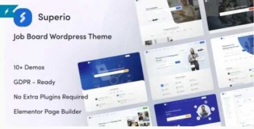 Superio Theme GPL + Tutorial – Job Board WordPress Websites