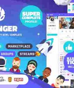 Vikinger Theme GPL BuddyPress and GamiPress Social Community