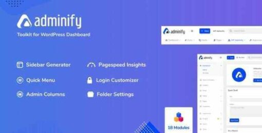 WP Adminify Pro GPL – Toolkit for WordPress Dashboard