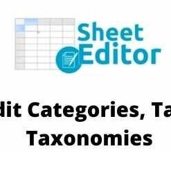 WP Sheet Editor Bulk Edit Categories Tags and Taxonomies GPL