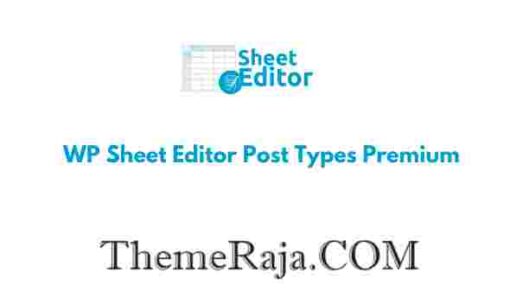 WP Sheet Editor Post Types Premium GPL Plugin