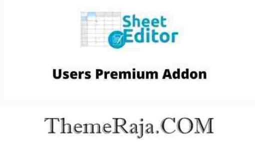 WP Sheet Editor Users Premium Addon GPL Plugin