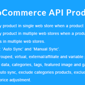 WooCommerce API Product Sync with Multiple WooCommerce Stores