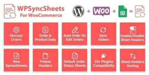 WooCommerce Google Spreadsheet Addon GPL Plugin