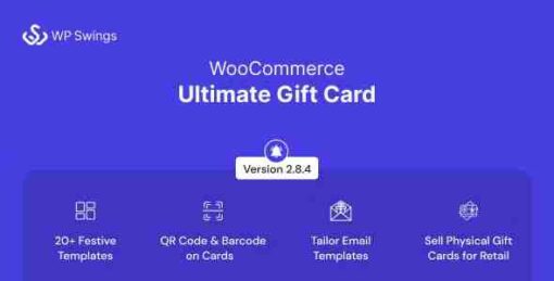 WooCommerce Ultimate Gift Card GPL Plugin Create, Sell and Manage Gift Cards with Customized Email Templates