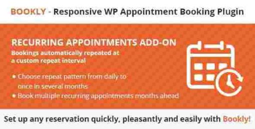 Bookly Recurring Appointments Addon GPL Pro Plugin