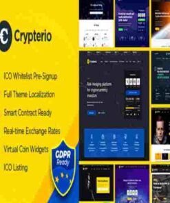 Crypterio ICO Landing Page and Cryptocurrency WordPress Theme