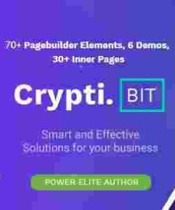 CryptiBIT Theme GPL Pro – Technology, Cryptocurrency, ICOIEO Landing Page WP Theme