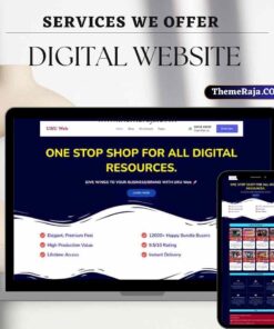 Digital Products Website Ready to Sell Digital Product Selling Website Design Price