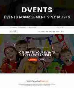 Dvents Theme GPL Pro Download – Events Management Companies and Agencies WP Websites
