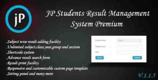 JP Students Result Management System