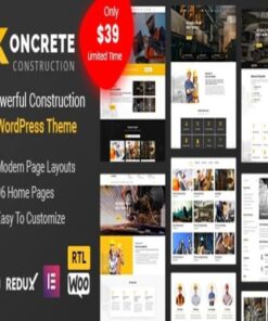 Koncrete Construction Building WordPress Theme