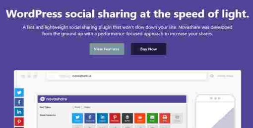 Novashare GPL Pro – WordPress Social Sharing Plugin