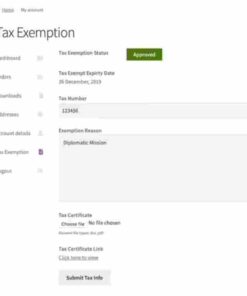 Tax Exempt for WooCommerce GPL Pro