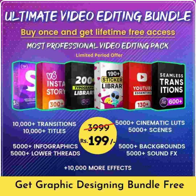 DIgital Product Website Price 27 Ultimate Video Editing Bundle