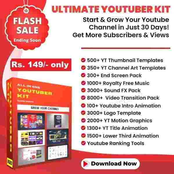 DIgital Product Website Price 26 Ultimate Youtuber Kit