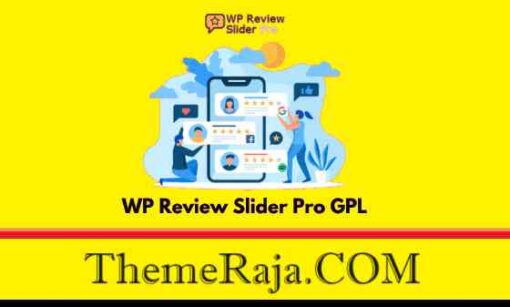 WP Review Slider Pro GPL Plugin