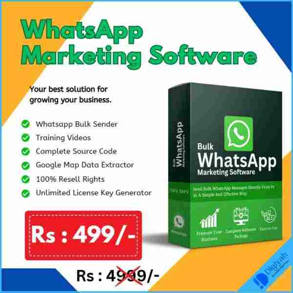 DIgital Product Website Price 22 WhatsApp Marketing Software