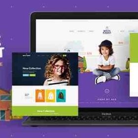 White Rabbit Theme GPL – Kids Toys & Children Clothing Store