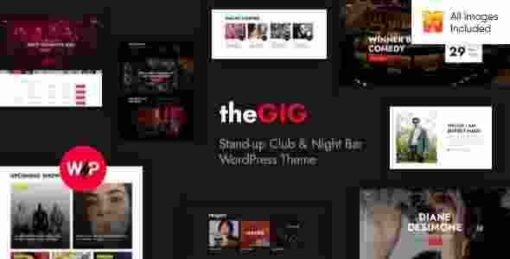 The Gig Theme GPL – Stand-up Club & Night Bar WordPress Theme