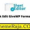 WP Sheet Editor Bulk Edit GiveWP Forms Pro GPL Plugin