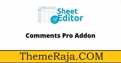 WP Sheet Editor Comments Pro Addon GPL Plugin