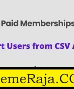 Paid Memberships Pro Import Users from CSV Addon GPL Plugin