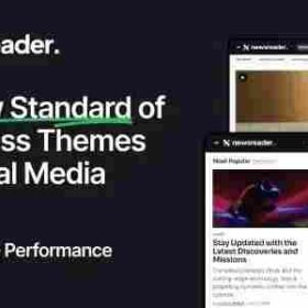 Newsreader Theme GPL Revolutionary WordPress Theme for Digital Media