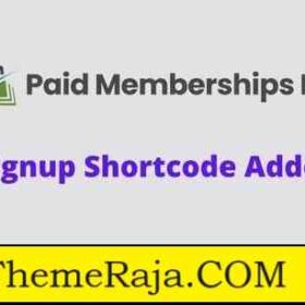 Paid Memberships Pro Signup Shortcode Addon GPL Plugin