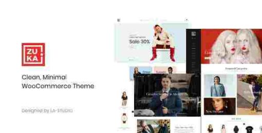 Zuka Theme GPL Clean Minimal WooCommerce Theme