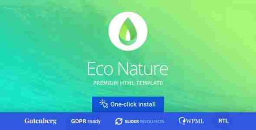 Eco Nature Theme GPL Environment & Ecology WordPress Theme