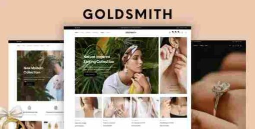GoldSmith Theme GPL Jewelry Store WooCommerce Elementor Theme