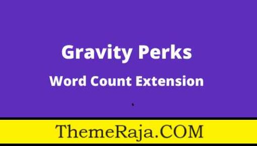 Gravity Perks Word Count Addon GPL Plugin