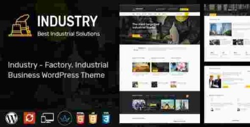 Industry Theme GPL WordPress Theme for Factory and Industrial Business