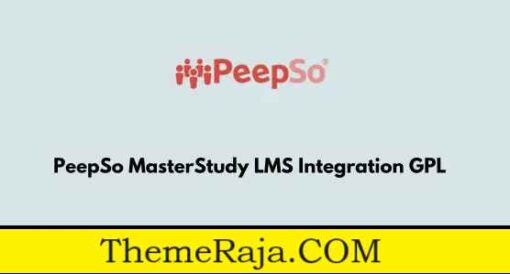 PeepSo MasterStudy LMS Integration GPL Plugin