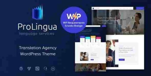 ProLingua Theme GPL Translation Bureau & Interpreting Services WordPress Theme