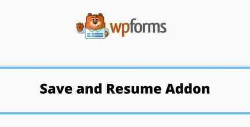 WPForms Save and Resume Addon GPL Plugin
